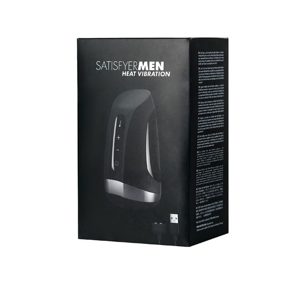 Мастурбатор Satisfyer Men Heat Vibratiion, силикон, черный (15 см) #16