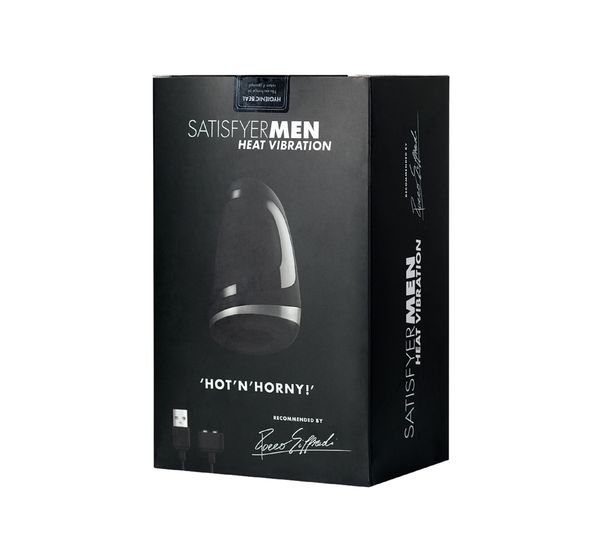 Мастурбатор Satisfyer Men Heat Vibratiion, силикон, черный (15 см) #17