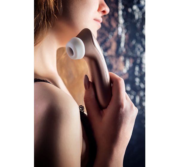 Вакуум-волновой бесконтактный стимулятор клитора Satisfyer PRO 2 Vibration, силикон, розовый (15 см) #14