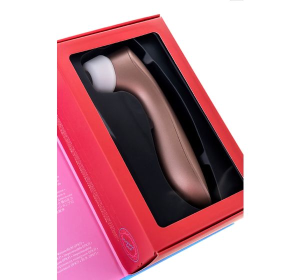 Вакуум-волновой бесконтактный стимулятор клитора Satisfyer PRO 2 Vibration, силикон, розовый (15 см) #9