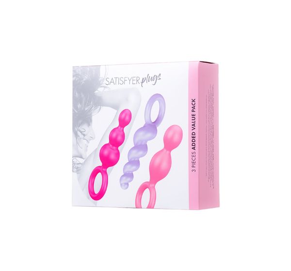 Набор анальных плагов Satisfyer, силикон, ассорти (13,5 см) #20