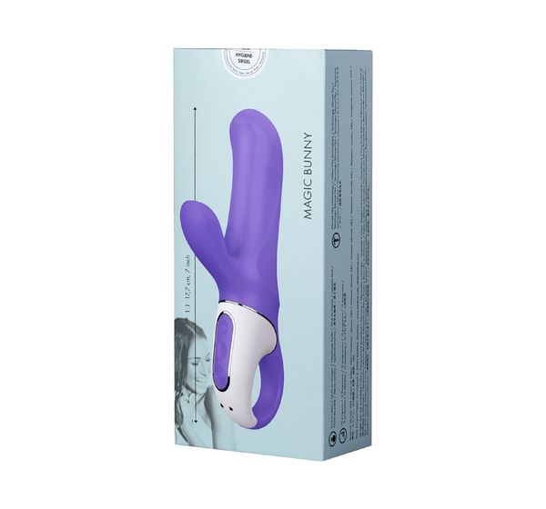 Вибратор Satisfyer Vibes Magic Bunny, силикон, фиолетовый (17,7 см) #17