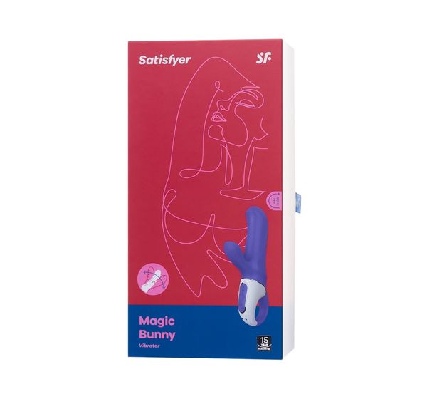 Вибратор Satisfyer Vibes Magic Bunny, силикон, фиолетовый (17,7 см) #7