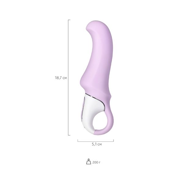 Вибратор Satisfyer Vibes Charming Smile, силикон, фиолетовый (18,7 см) #5