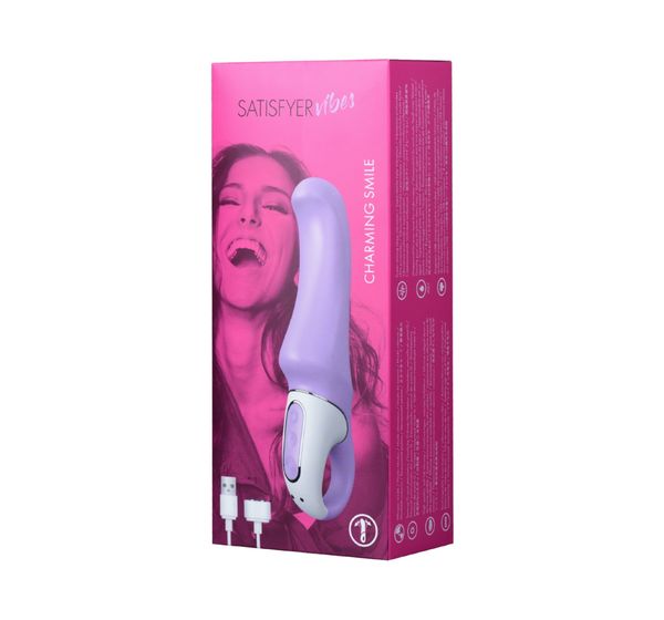 Вибратор Satisfyer Vibes Charming Smile, силикон, фиолетовый (18,7 см) #16