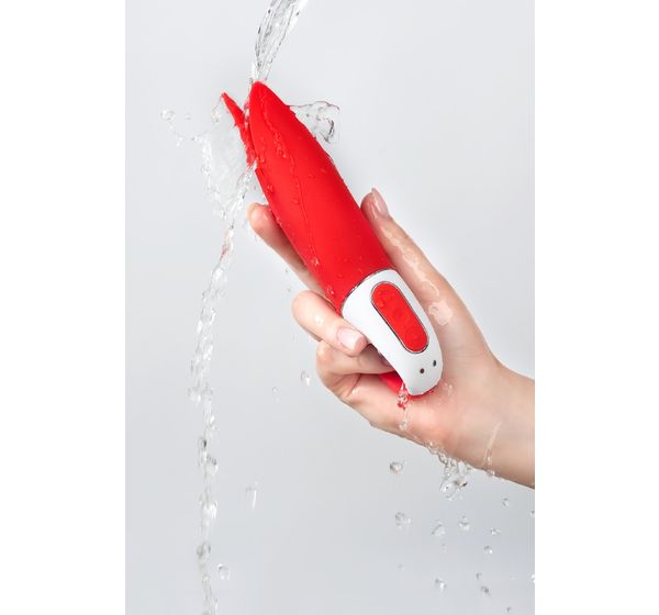 Вибратор Satisfyer Vibes Power Flower, силикон, красный (18,8 см) #6