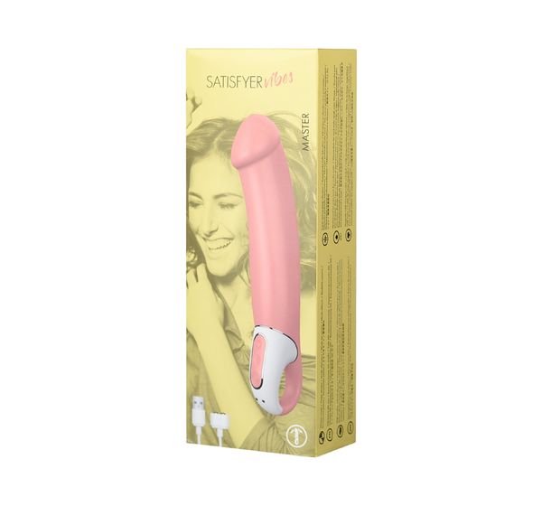 Вибратор Satisfyer Vibes Master, силикон, бежевый (23,5 см) #17