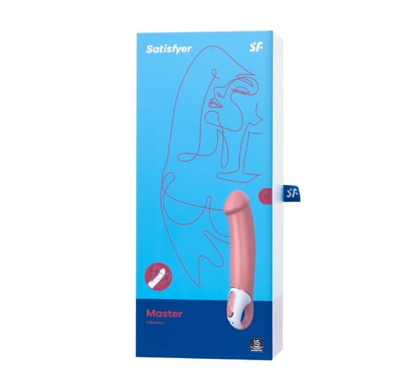 Вибратор Satisfyer Vibes Master, силикон, бежевый (23,5 см) #7