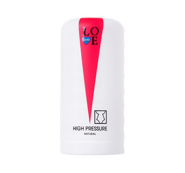 Мастурбатор Lovegame High pressure natural, Колба, TPE, белый (15 см) #2