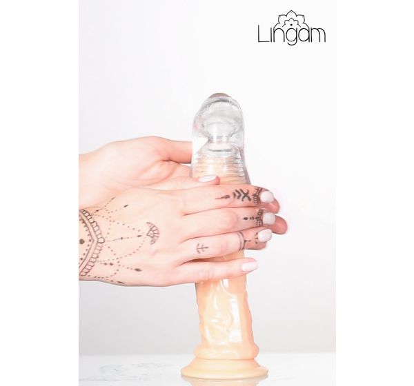 Мастурбатор Lingam by TOYFA Indira, TPE, прозрачный (14 см) #10