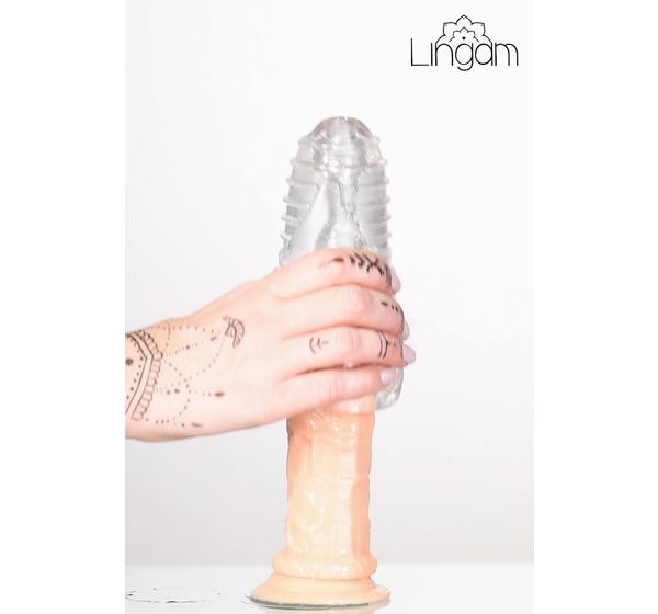 Мастурбатор Lingam by TOYFA Savitri, TPE, прозрачный (14 см) #13