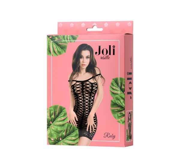 Платье-сетка Joli Ruby, черный (S/M) #4