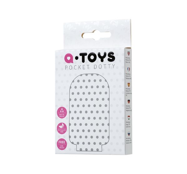 Мастурбатор TOYFA A-Toys Pocket Dotty, TPR, белый (7,8 см) #4