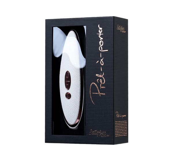 Вакуум-волновой бесконтактный стимулятор клитора Satisfyer Pret-a-porter, силикон, белый (22 см) #9