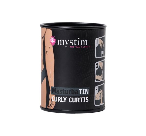 Мастурбатор MasturbaTIN Curly Curtis, TPE, белый (4,5 см) #3