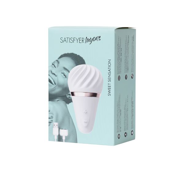 Вибромассажер Satisfyer Layon 4 Sweet sensation, силикон, белый (9,6 см) #9