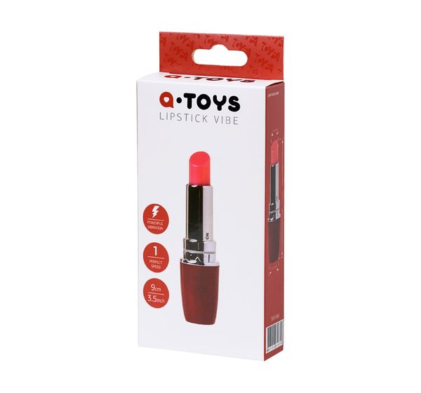 Вибромассажер A-Toys by TOYFA Lipstick, ABS пластик, красный (9 см) #5