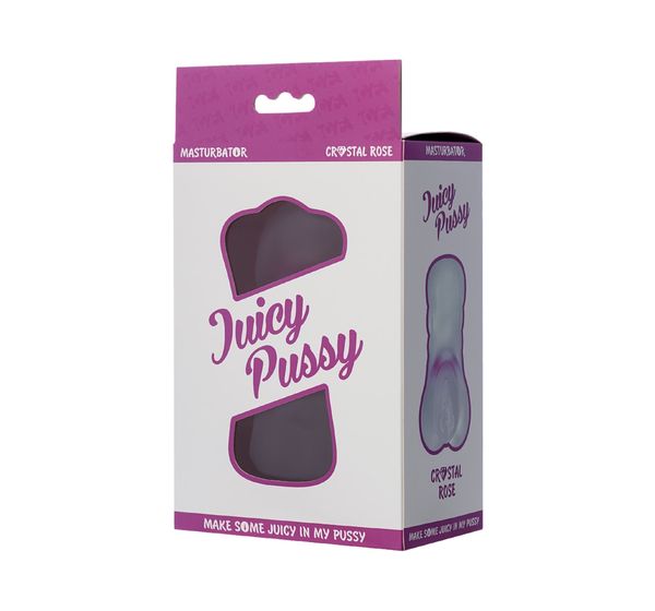 Мастурбатор реалистичный TOYFA Juicy Pussy Crystal Rose, TPE (14 см) #6