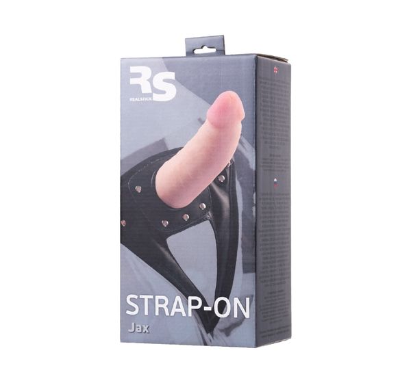 Страпон на креплении TOYFA RealStick Strap-On Jax, TPR, телесный (17,9 см) #10