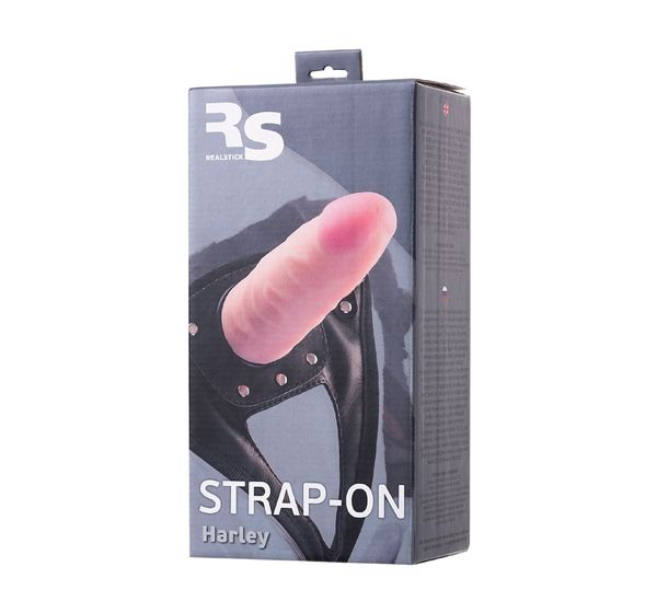 Страпон на креплении TOYFA RealStick Strap-On Harley, TPR, телесный (17,3 см) #9