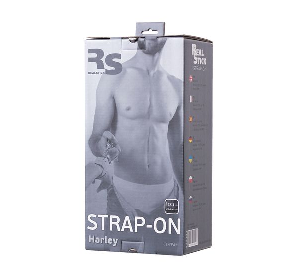 Страпон на креплении TOYFA RealStick Strap-On Harley, TPR, телесный (17,3 см) #10