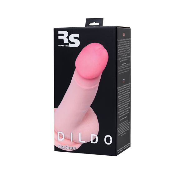 Реалистичный фаллоимитатор на присоске TOYFA RealStick Elite DILDO, TPR, телесный (18,5 см) #5