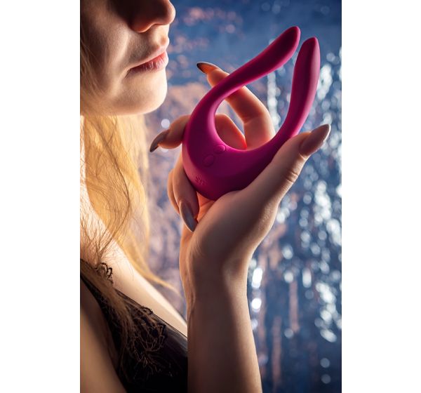 Многофункциональный стимулятор для пар Satisfyer Partner Multifun 2, силикон, красный (13,5 см) #16