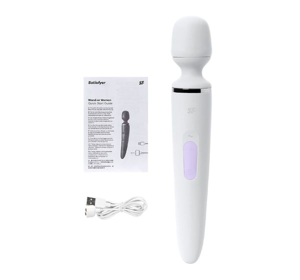 Вибратор Satisfyer Woman Wand, ABS пластик, белый (34 см) #4