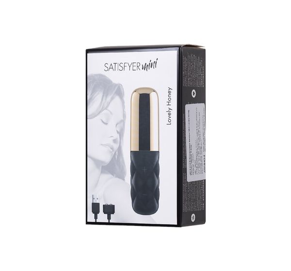 Вибромассажер Satisfyer Mini Lovely Honey, силикон, черный (11,4 см) #16