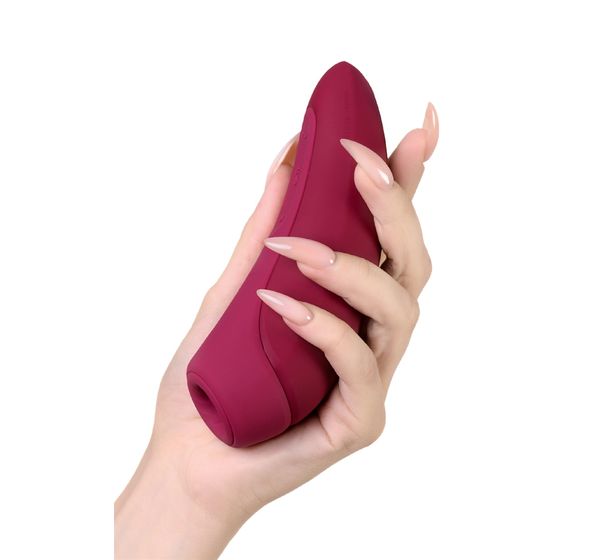 Вакуум-волновой бесконтактный стимулятор клитора Satisfyer Curvy 1+, силикон, красный (14,3 см) #9