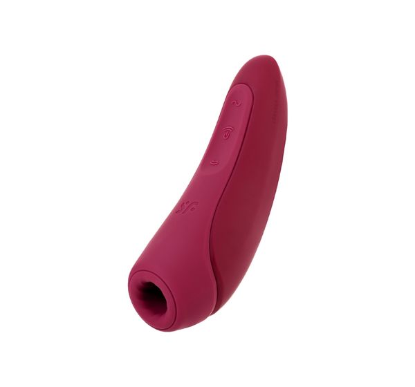 Вакуум-волновой бесконтактный стимулятор клитора Satisfyer Curvy 1+, силикон, красный (14,3 см) #5