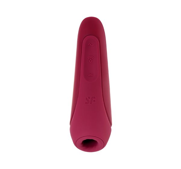 Вакуум-волновой бесконтактный стимулятор клитора Satisfyer Curvy 1+, силикон, красный (14,3 см) #1