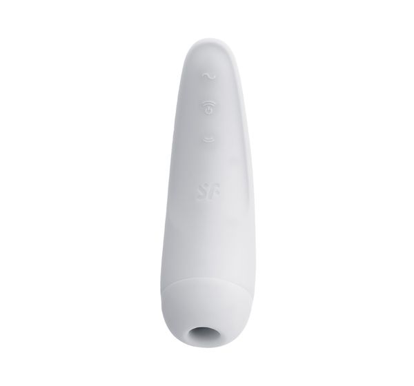 Вакуум-волновой бесконтактный стимулятор клитора Satisfyer Curvy 2+, силикон, белый (14,3 см) #1