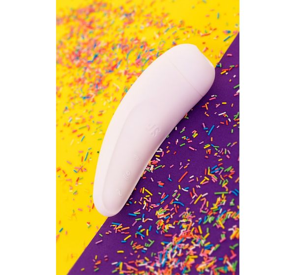 Вакуум-волновой бесконтактный стимулятор клитора Satisfyer Curvy 2+, силикон, белый (14,3 см) #20