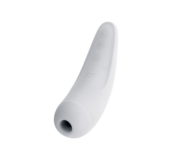 Вакуум-волновой бесконтактный стимулятор клитора Satisfyer Curvy 2+, силикон, белый (14,3 см) #5