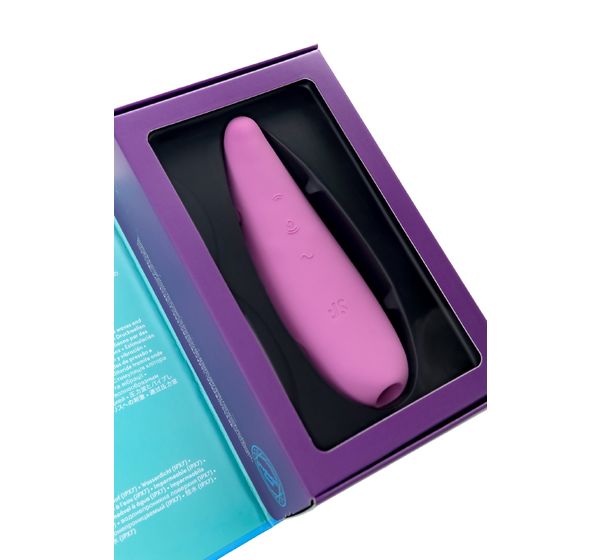 Вакуум-волновой бесконтактный стимулятор клитора Satisfyer Curvy 3+, силикон, розовый (14,5 см) #12