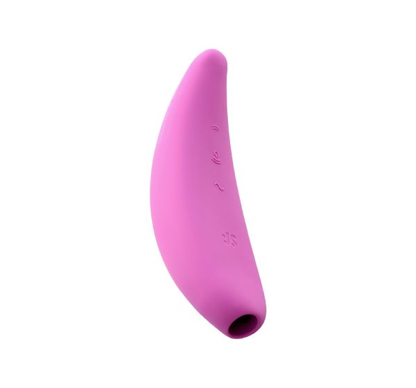 Вакуум-волновой бесконтактный стимулятор клитора Satisfyer Curvy 3+, силикон, розовый (14,5 см) #3