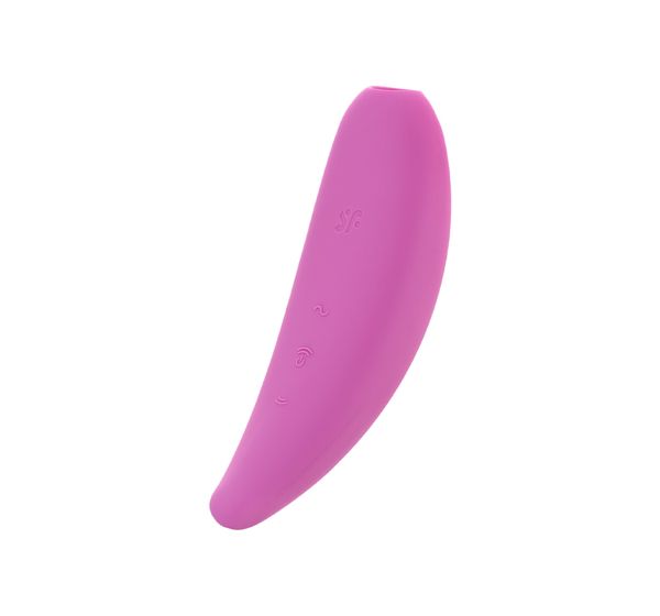 Вакуум-волновой бесконтактный стимулятор клитора Satisfyer Curvy 3+, силикон, розовый (14,5 см) #4