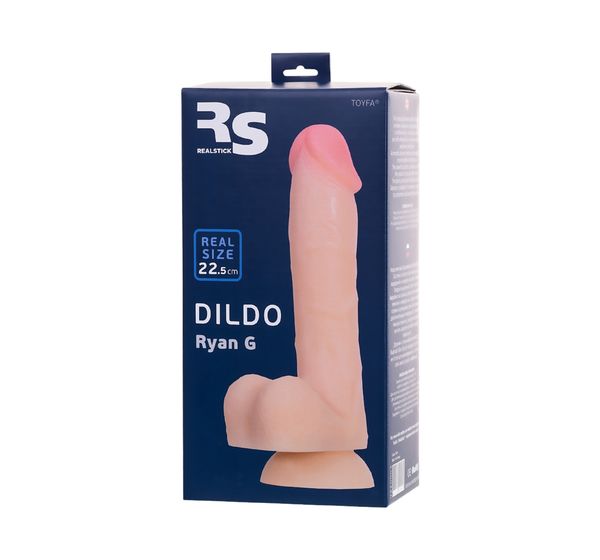 Фаллоимитатор RealStick Silicone Ryan G, телесный (22,5 см) #7