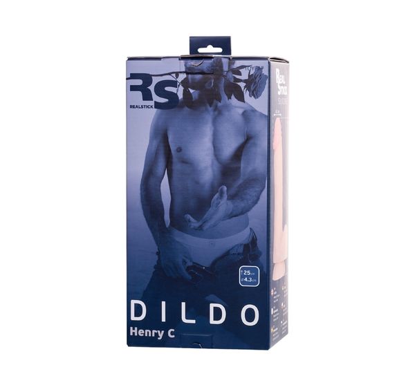 Фаллоимитатор RealStick Silicone Henry C, телесный (25 см) #8