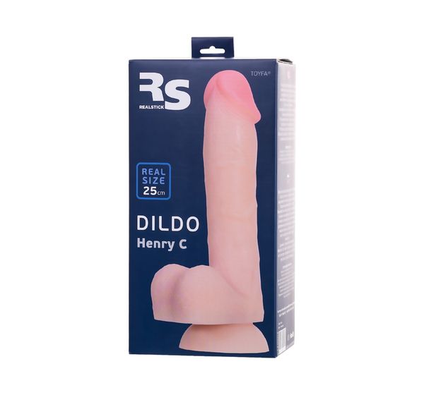 Фаллоимитатор RealStick Silicone Henry C, телесный (25 см) #7