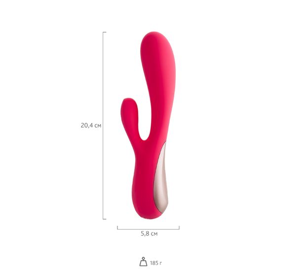 Вибратор Satisfyer Mono Flex, силикон, красный (20,4 см) #6