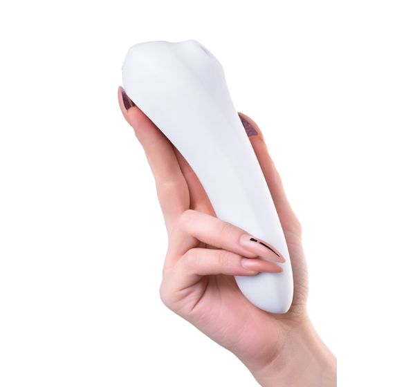 Вакуум-волновой бесконтактный стимулятор клитора Satisfyer Dual Pleasure, силикон, белый (17,9 см) #7