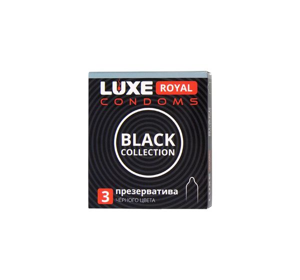 Презервативы Luxe, royal black collection, латекс, гладкие (3 шт) #1