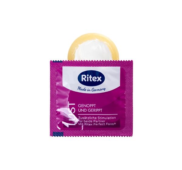 Презервативы Ritex (L)ust, латекс, рифленые, точечные (3 шт) #2