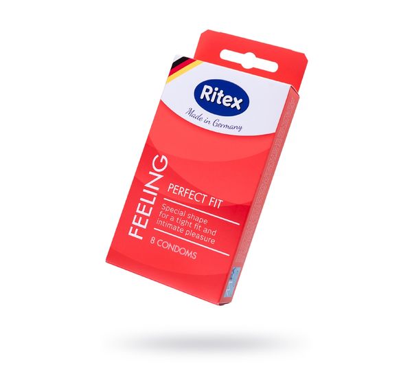 Презервативы Ritex, feeling, анатомичные, латекс, накопитель (8 шт)