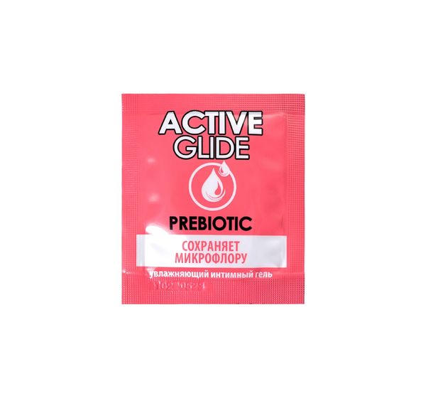 Увлажняющий интимный гель ACTIVE GLIDE PREBIOTIC (3 гр, 20 шт) #1