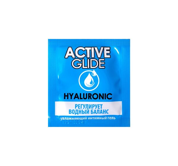 Увлажняющий интимный гель ACTIVE GLIDE HYALURONIC (3 гр, 20 шт) #1