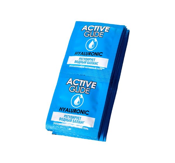 Увлажняющий интимный гель ACTIVE GLIDE HYALURONIC (3 гр, 20 шт) #4