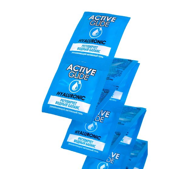 Увлажняющий интимный гель ACTIVE GLIDE HYALURONIC (3 гр, 20 шт) #6